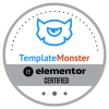 Template Monster Advanced Wordpress Elementor Certified Badge